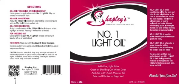Shapleys NO. 1 LIGHT OIL - Image 6